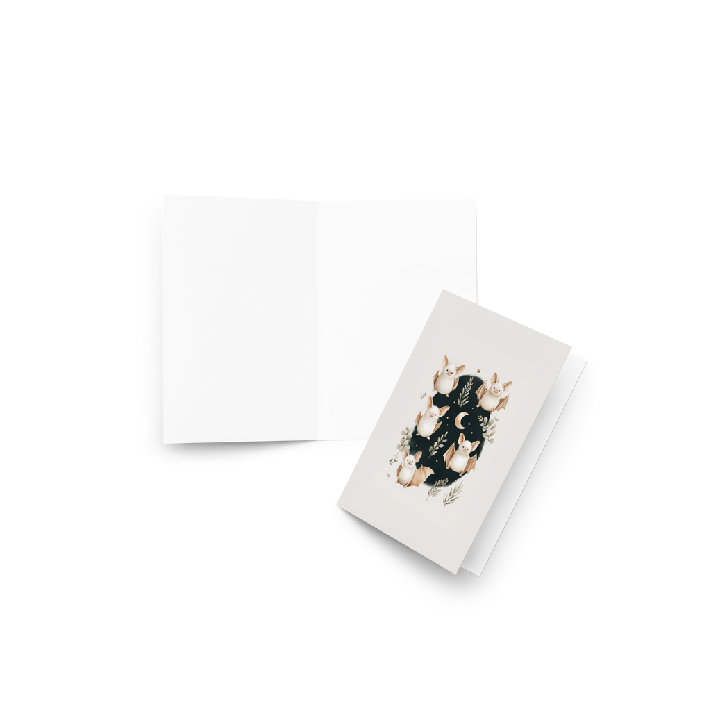 Cute Bats Halloween Card