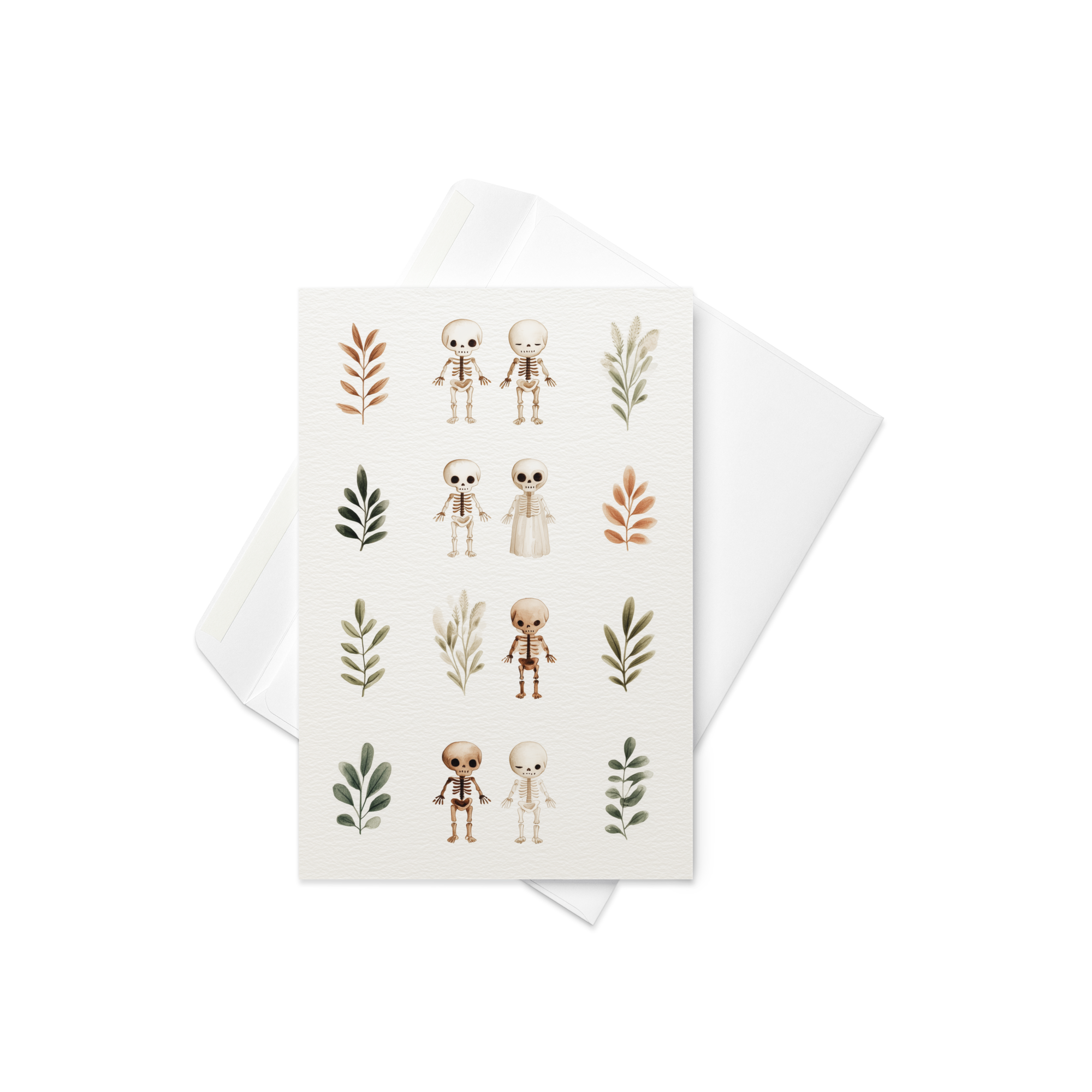 Skeletons Halloween Card