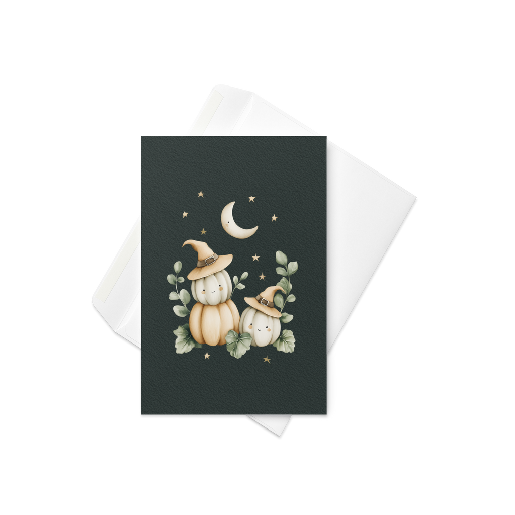 Cute Pumpkins Halloween Card