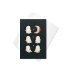 Ghosts with the Moon Halloween Card