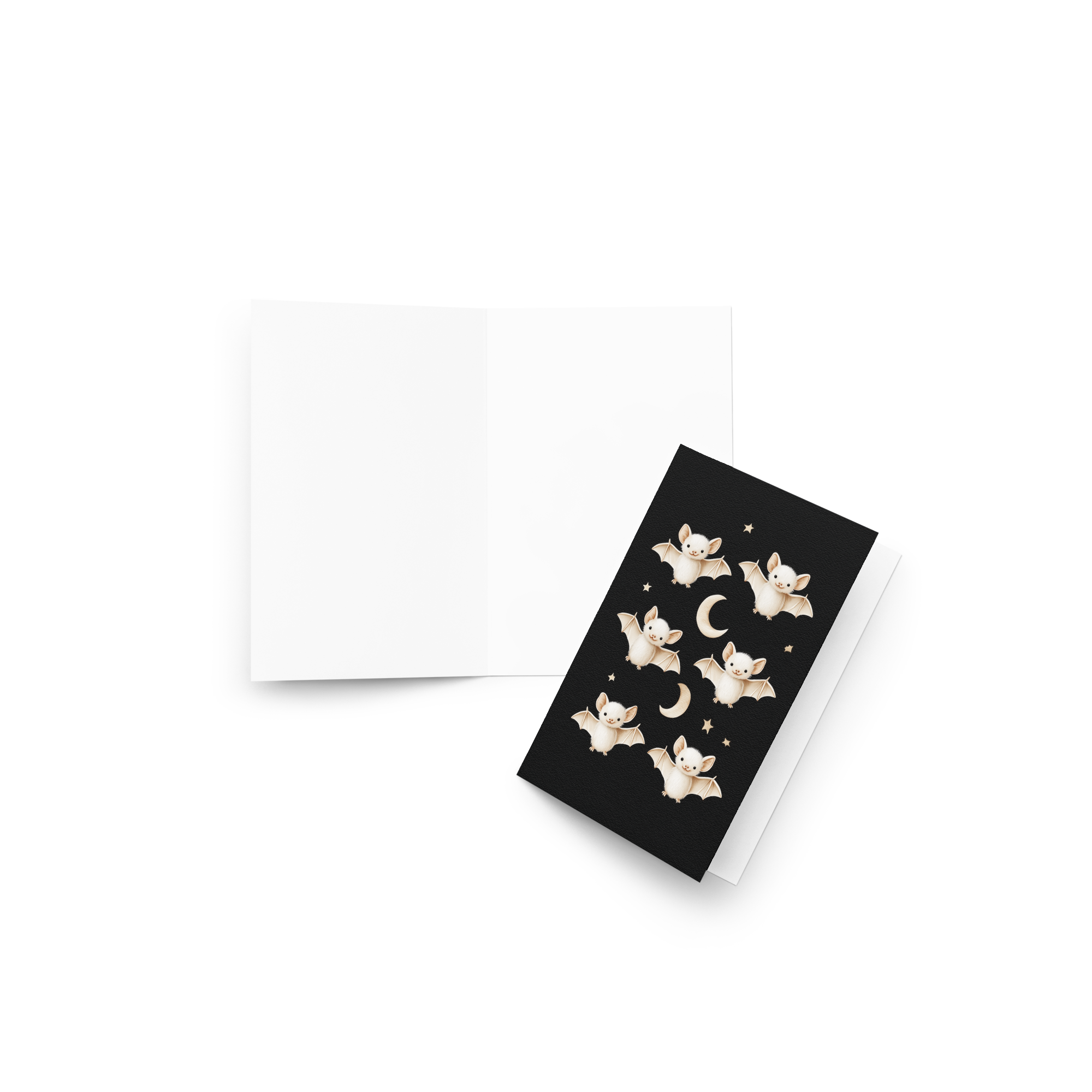 Cute Bats Halloween Card