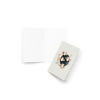 Cute Bats with the Moon Halloween Card